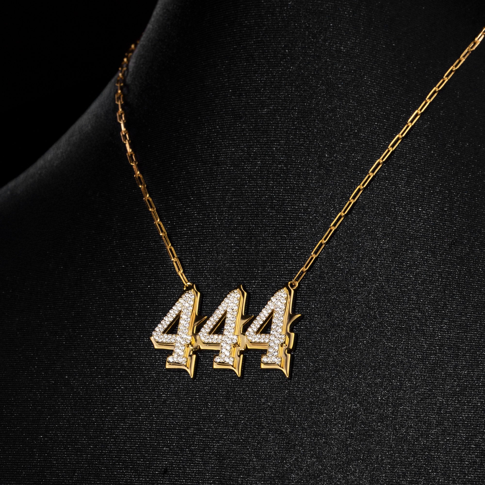 Set 444 Cadena + Dije Chapa de Oro 18k