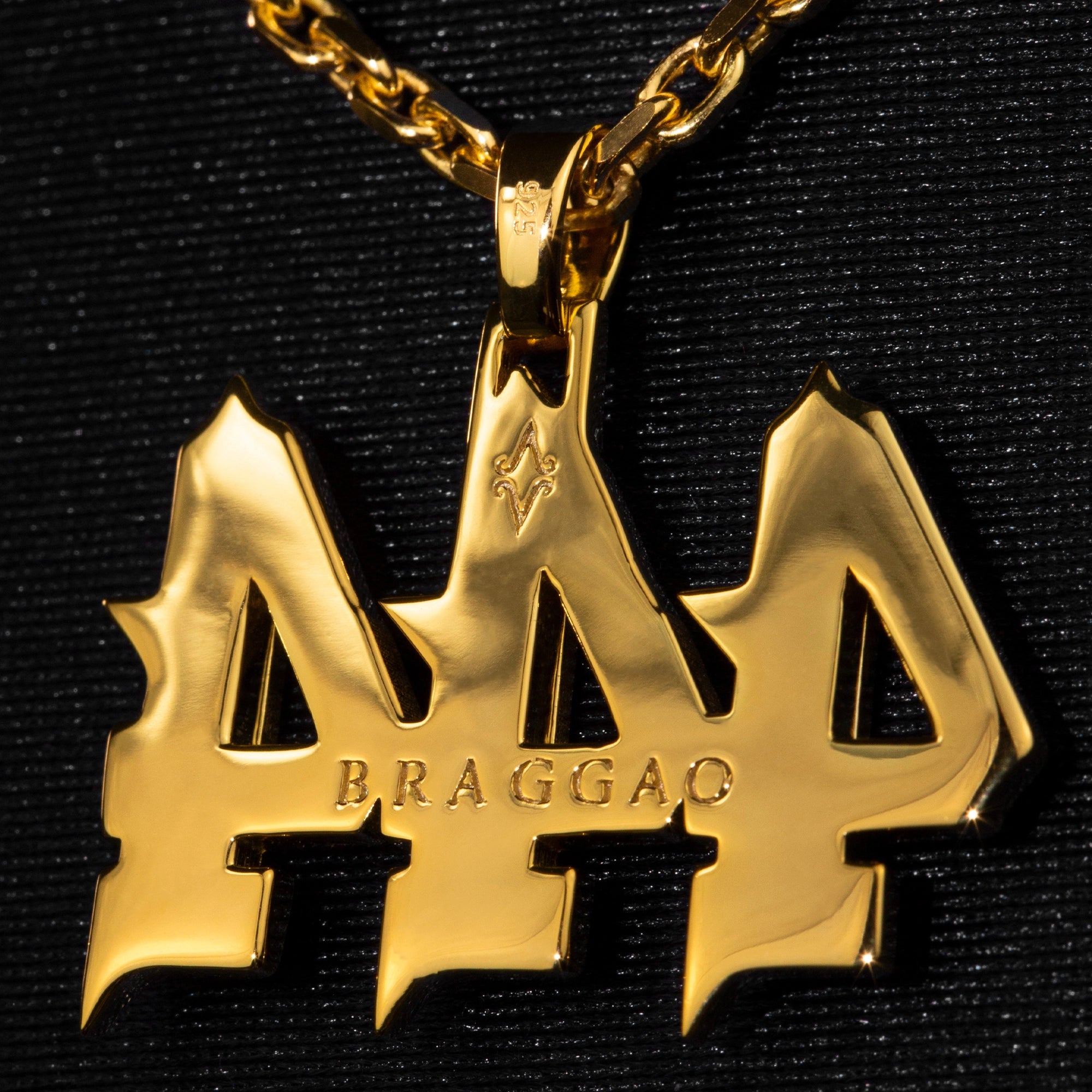 Set 444 Cadena + Dije Chapa de Oro 18k