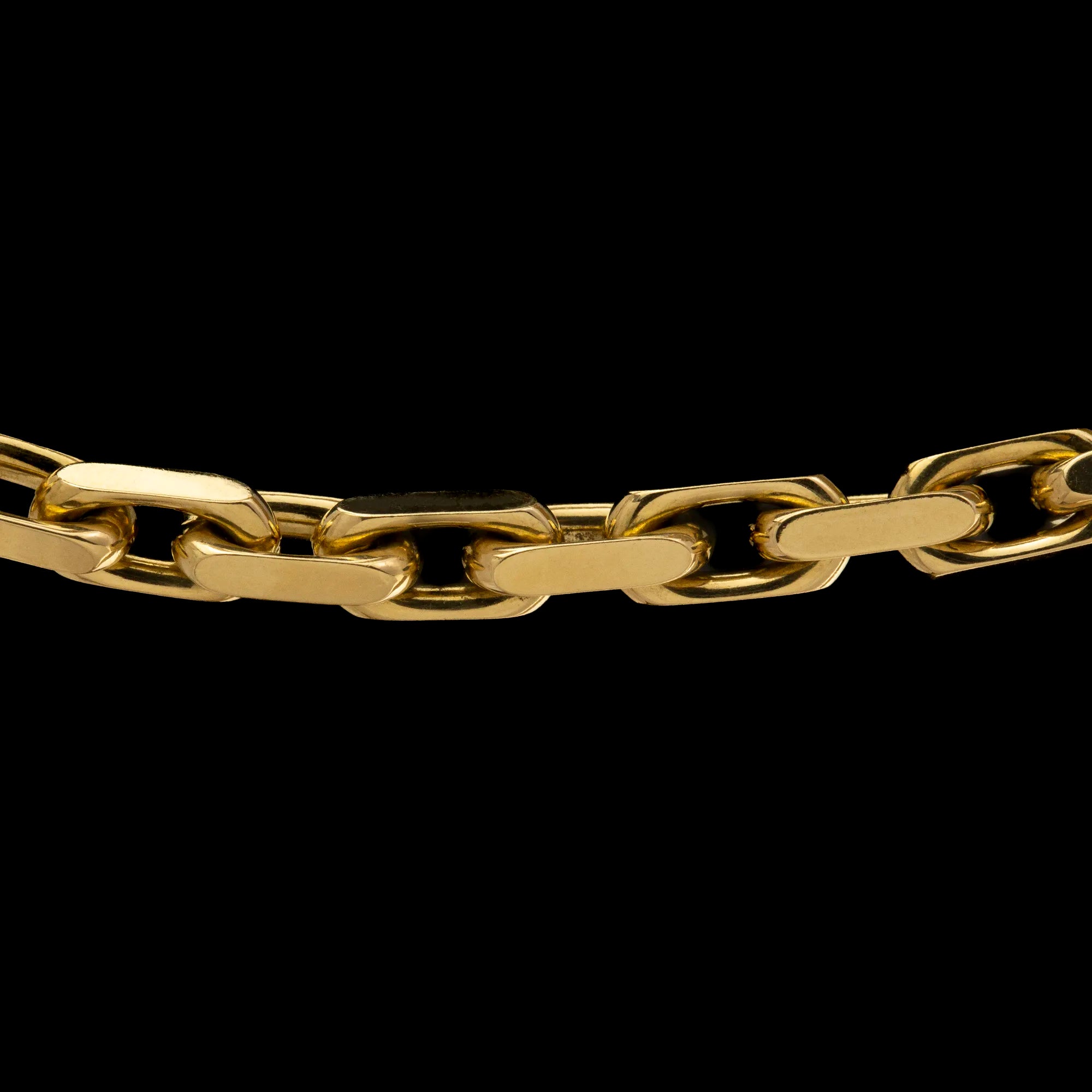 CADENA ANCLA SOLIDA CON BROCHE DE DIAMANTES
